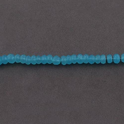 Chalcedony rondelles beads bleues pour fabriquer vos bijoux d'été