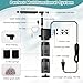 hygger Internal Aquarium Filter, 5-in-1 Submersible Power Fish Tank Filter, Adjustable Wave Maker & Air Bubbler, Quiet Turtle Tank Filter for 15-30 Gallon Freshwater Saltwater, 210GPH, 10W