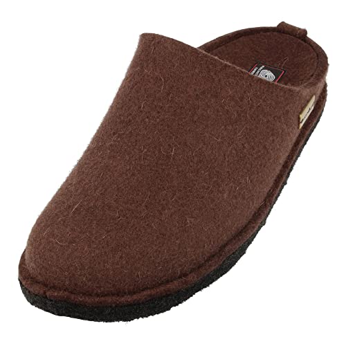 HAFLINGER Pantuflas de Tela Unisex Flair Soft 311010, Talla:40 EU, Color:Marrón