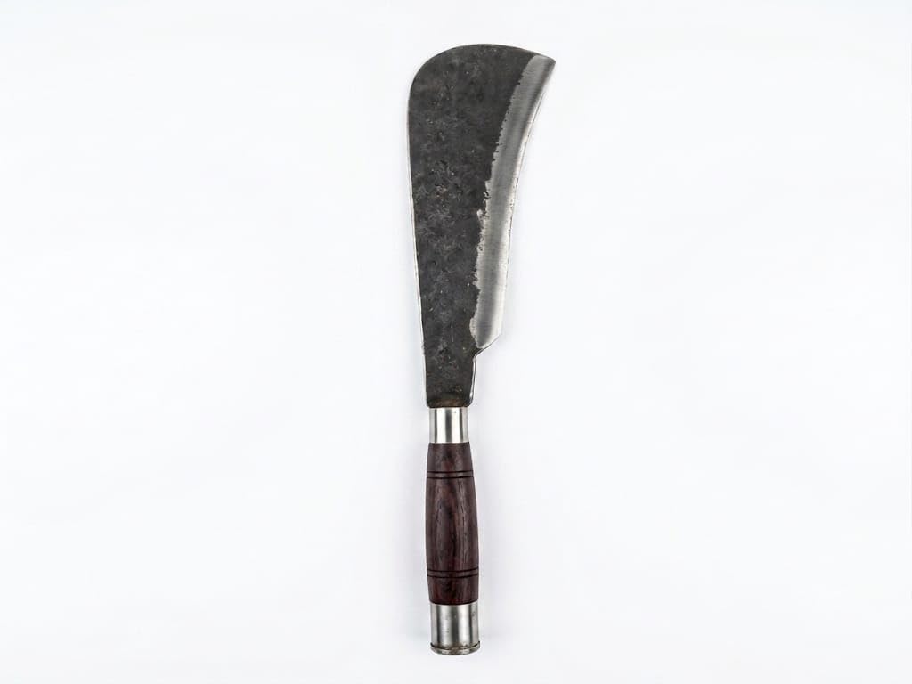 Traditional Vettukathi Hand Cutting Tool with Metal Blade and Wooden Handle | Multipurpose Outdoor Utility Tool for Farming Gardening Landscaping and General Outdoor Work 10 inch-image-40