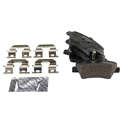 Image of TRQ Rear Brake Pad and Rotor Set Ceramic Compatible with 2016-2017 Hyundai Veloster 2017-2020 Elantra GT 2017-2018 Kia Forte Forte5 2017-2019 Soul