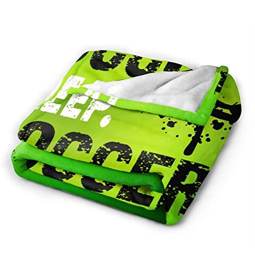 Soccer Blankets And Throws 50"X40" Soft Flannel Sports Blankets For Mens Boys Plush Cozy Throws For Bed Sofa #TOP2