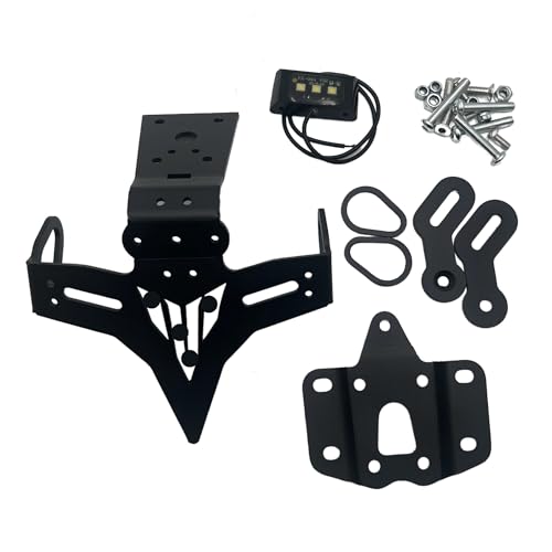 Support de plaque Yamaha MT-07 et FZ-07 de 2013 à 2023 avec support d'immatriculation