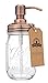 Jarmazing Products Mason Jar Soap Dispenser - Copper - with 16 Ounce Ball Mason Jar - Made from Rust Proof Stainless Steel