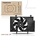 A-Premium Engine Radiator Cooling Fan Assembly Compatible with Select Ford Models - Fiesta 2011-2019, L4 1.6L - Replace# 1557572, 8V518C607AF