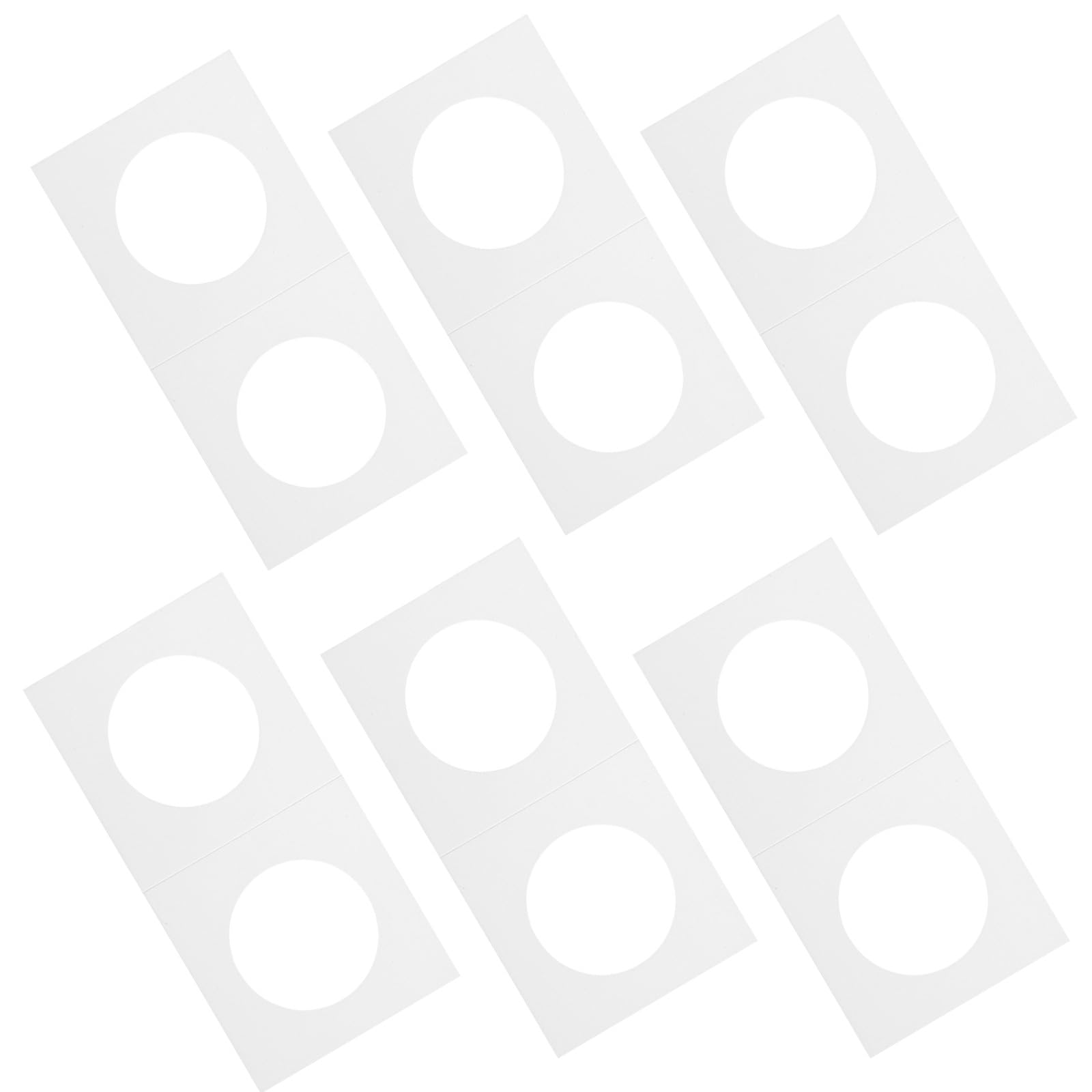 YARNOW 400 Pezzi Porta Monete in Carta Bianca per Collezionisti Varie Dimensioni da 17.5mm a 31.5mm per Conservare e Mostrare Monete d'Argento e Rame