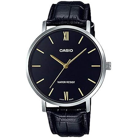 Amazon Casio カシオ スタンダード メンズ Mtp Vt01l 1b 腕時計 レディース キッズ 子供 男の子 チープカシオ チプカシ アナログ ブラック 黒 シルバー レザー 革ベルト 海外モデル 並行輸入品 メンズ腕時計 腕時計 通販