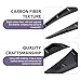 Qurbuns 2 PCS Car Fender Side Vents, ABS Carbon Fiber Spoiler Body Fender Cover, Air Flow Intake Hole Grille Spoiler Deco Sticker, Sport Stytle Modified Exterior Accessories for Cars (Carbon Fiber)