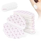 SWOUEKO 40 Piezas Almohadillas Sudor Axilas, Antisudor Axilas para Hombres Mujeres Comodidad oculta desechable Almohadilla Parches Sudor Axilas, Absorbe el sudor y los olores Protege Tus Ropa Favorita