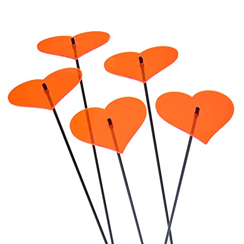 Attrape soleil coeur orange pour illuminer un jardin triste - 2