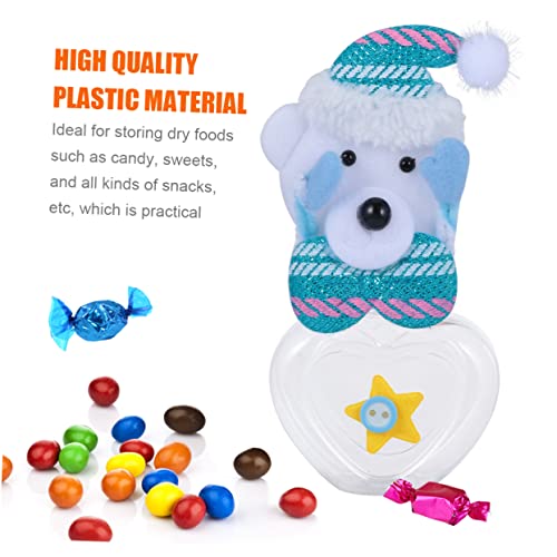 Healvian 1 Peça Caixa De Doces De Natal Jarra De Regalo Para De Coração Caixa Decorativa Caixa De Fa