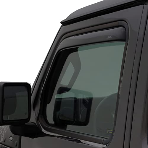 Auto Ventshade [Avs] In-Channel Ventvisor / Rain Guards | Smoke Color, 2 Pc | 192068 | Fits 1980 - 1996 Ford Bronco/F-150/F-250/F-350 Standard Cab #TOP28