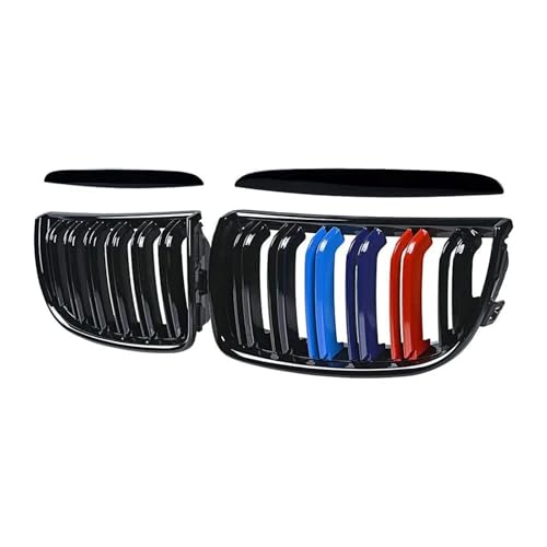 フロントキドニーグリル グロスブラック カラー ダブル BMW 3シリーズ E90 E91 2005-2008 325xi 320i 325i 328i 330i 335i XDrive対応