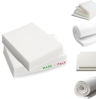 TENDAGGIMANIA Espuma para tapizar densidad 30 – Goma Espuma a Medida Grosor 10 cm- Esponja Tapiceria para cojin,sofá,sillas (Tamaño 50 cm x 100 cm)