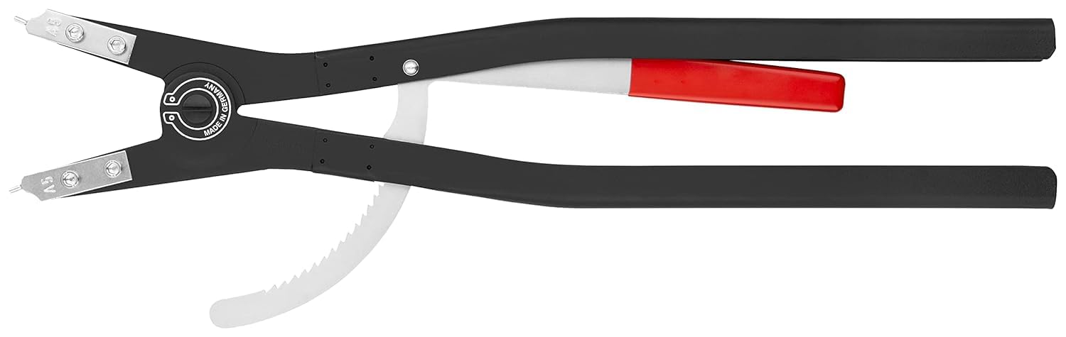KNIPEX Sicherungsringzange für Außenringe, 46 10 A5 | Ring-Ø 122-300 mm, Spitzen-Ø 3,5 mm, lösbarer Sperrmechanismus, Sprengringzange, Seegeringzange