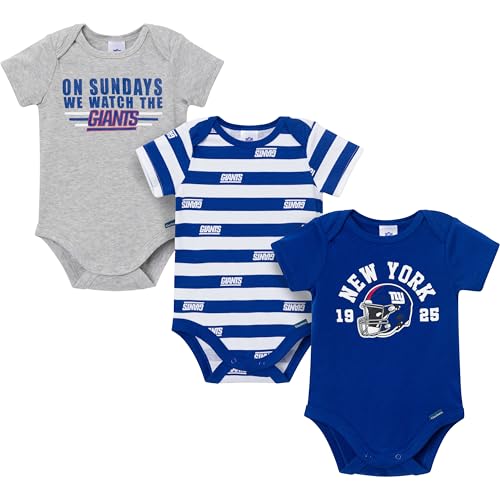 Image of Gerber NFL Baby Boys 3-Pack Onesie Bodysuit