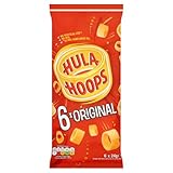 Hula Hoops - ORIGINAL Multipack 6 x 24g Bags - Deliciously Crunchy Potato Rings - Completely free from artificial flavours, colours and MSG, Suitable for Vegetarians.