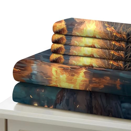 Parure de lit imprimé 3D microfibre hypoallergique 140x200 - 7