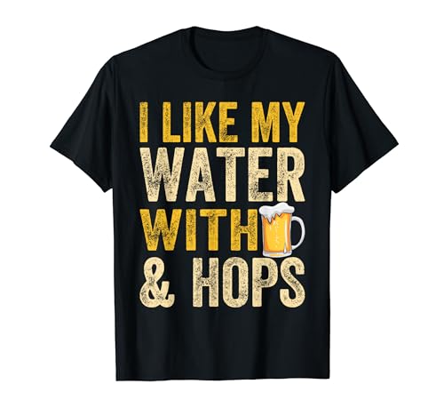 Me gusta mi Water with Barley Hops Vintage Craft Beer Brewery Camiseta