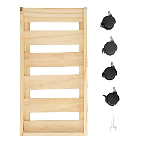 Hyuduo Computer-Host-Halterung, Mobiler Holz-CPU-Tower-Stand-Computer-Halter mit Guter Wärmeableitungsleistung für Office Home School Company Andere Möbel und Accessoires Cover