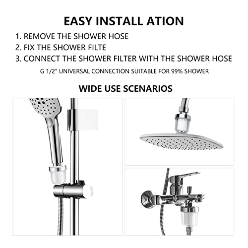 CYTMALL 5 Micron Purifier Output Universele Douche Filter PP Katoen Huishoudelijke Keukenkranen Zuivering Thuis Badkamer Accessoires: (Color : 2 Filters) - Image 6