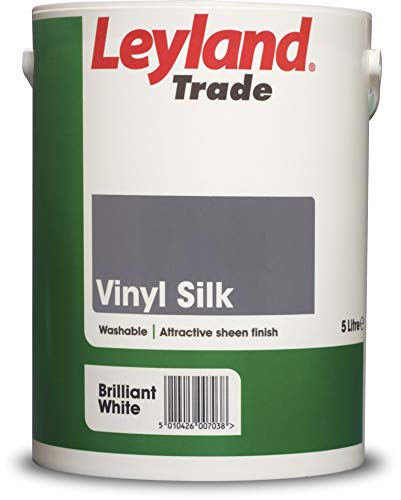 Leyland Trade Vinyl Silk Emulsion Paint - Brilliant White 5L