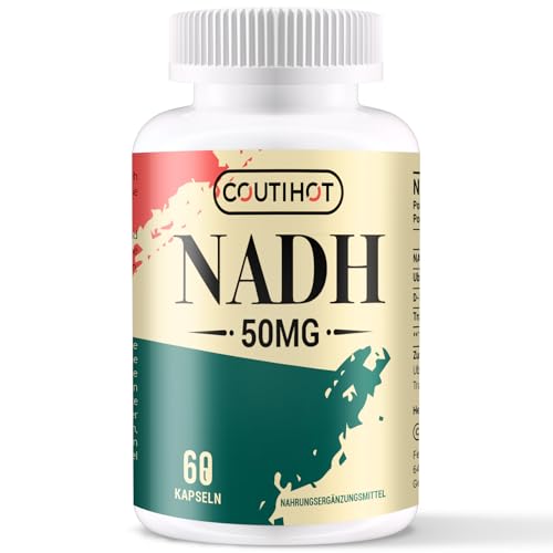NADH 50mg Plus 200mg CoQ10, boost d'énergie et antioxydant, Forte...