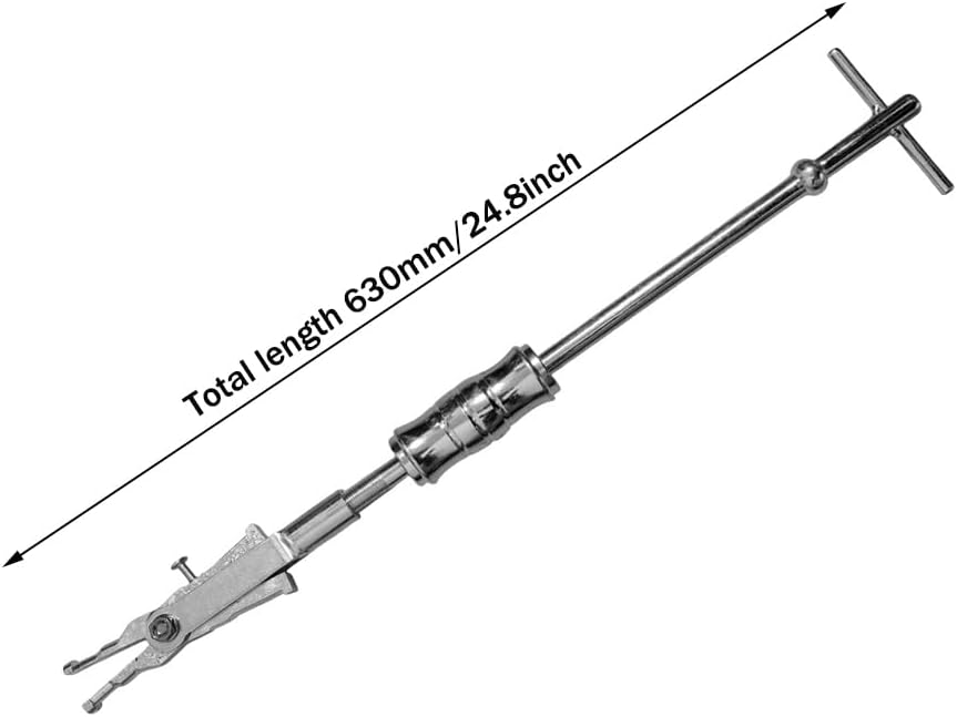 Internal Bearing Puller, Slide Hammer Internal Bearing Puller Extractor Bearing Puller with Expandable Collets 16-45mm Insert Bearing Remover Tool (Silver)