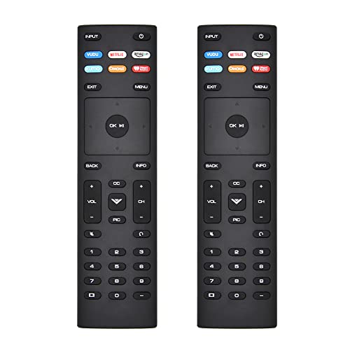 Universal Remote Control Replace Xrt136 Remote For Vizio Tv Replacement For Led Lcd Hd 4K Uhd Hdr Smart Tvs (2 Packs) #TOP4
