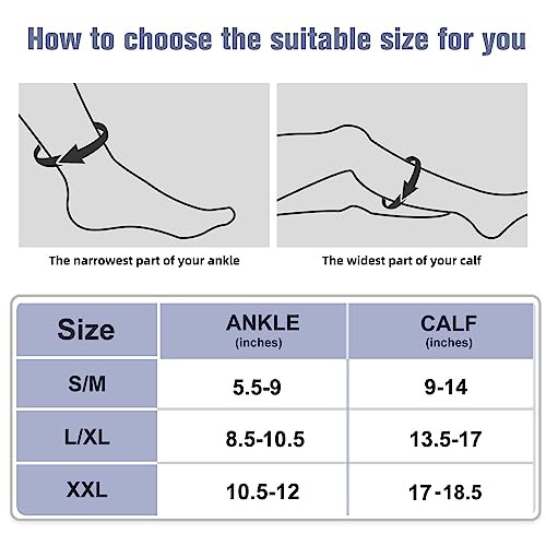 Jyuozi 2 Pairs Zipper Compression Socks, Open Toe Compression Socks For Women, Compression Stockings With Zipper For Women & Men #TOP5