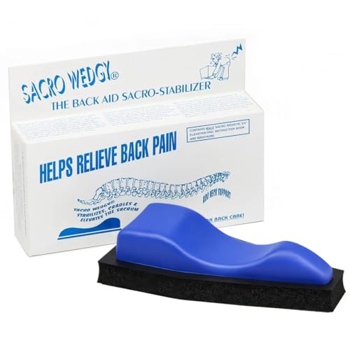 Sacro Wedgy® Male Sacrum Support Wedge – Contoured Sacral Positioning Tool with 3/4