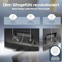 CLOUVOU MasterSeat Bürostuhl Ergonomisch [TESTSIEGER] – Ansicht 4