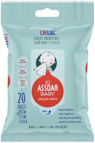 Likluc Assoarbaby Lenços Umedecidos Com Solução Salina Branco Tam...