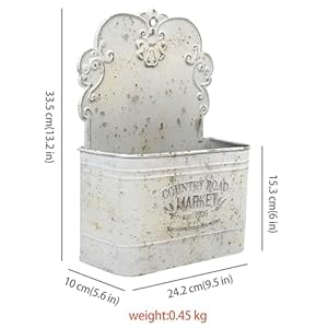 All Chic Metal Wall Planter Wall Mount Planter Wall Haning Planter Outdoor Metal Wall Planter Wall Vases for Flowers Shabby Chic Wall Decor for Rustic Farmhouse