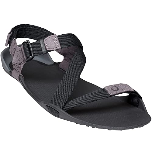 Xero Shoes Men's Z-Trek Sport Sandals - Zero Drop, Lightweight & Packable, Charcoal/Coal Black, 6