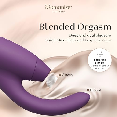 Image of Womanizer Insideout Clit Sucker & G Spot Vibrator for Women, Purple