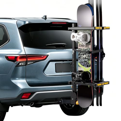 JOYTUTUS Hitch Ski Snowboard Rack
