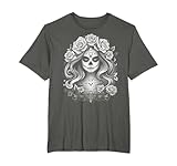 La Catrina Crâne en sucre Jour des morts Femme Grunge Vintage T-Shirt