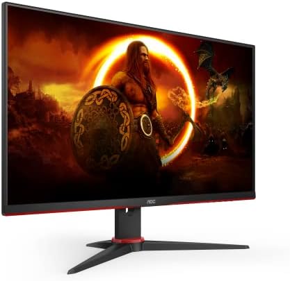 AOC AGON 24G2SAE - 23.8 Inch FHD Gaming Monitor, 165Hz, VA, 1ms, FreeSync Premium , Low input Lag, Speakers, Shadow Control (1920 x 1080 @ 165Hz, 350 cd/m² , HDMI 1.4 x 2 /DisplayPort 1.2 x 1), black