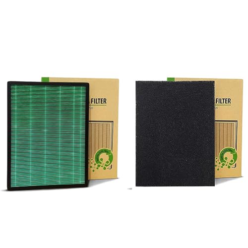 Image of Coway Original Carbon & HEPA Filter Set for AirMega 150 (AP 1019C), 8500 Hrs (Approx. 1.5-2 yrs) Long Life | Traps Bad odor, VOCs & Kills Allergies, Virus, Germs, PM 0.01 with 99.999% efficiency