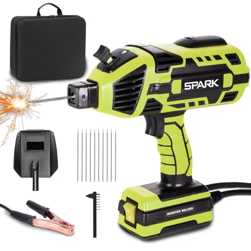 Mingfuxin Handheld Welding Machine, Portable ARC Handheld Welders with IGBT Inverter, 6 Variable Current Adjustment Electric Welding Machine Fits 3/32 -1/8 Rods for Home DIY Welding Work