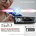 Pyle Marine Bluetooth Stereo Radio - 12v Single DIN Style Boat In dash Radio Receiver System with Built-in Mic, Digital LCD, RCA, MP3, USB, SD, AM FM Radio - Remote Control - PLMRB29B (Black)
