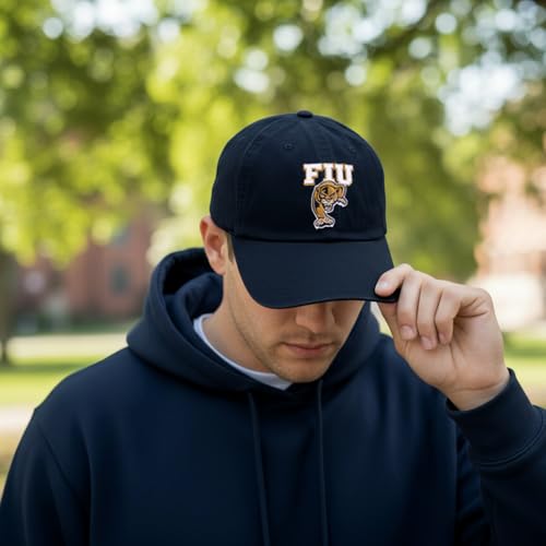 Gorra bordada azul con correa ajustable adulto miniatura 5