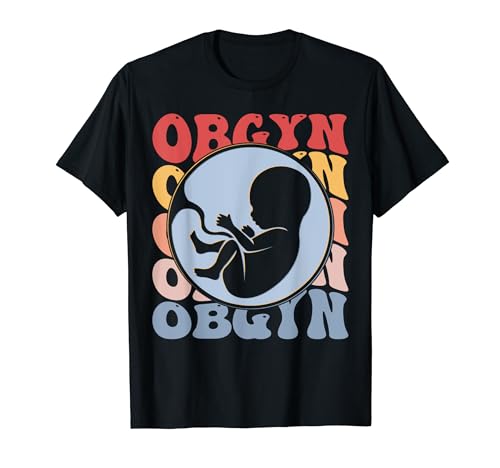OBGYN Groovy Ginecólogo obstetra Camiseta