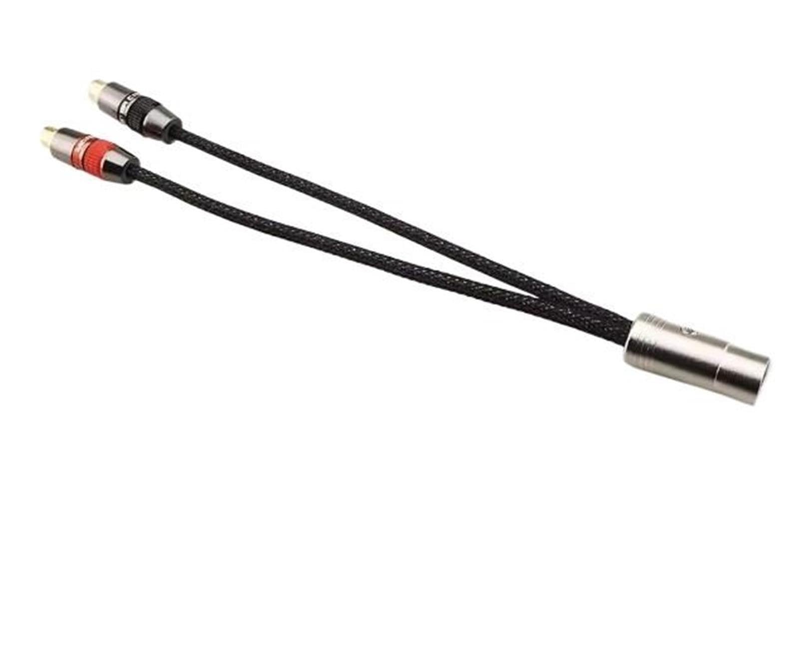 5 Pin DIN to RCA Female Adapter Silver Plated OFC HiFi Audio Male to Dual for Turntable CD Vintage Amplifier