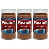 Postum Natural Coffee Flavor Coffee Substitute (3x8oz) Coffee Alternative Caffeine Free with Roasted Wheat Bran & Molasses | Natural, Non-GMO, Vegan Coffee Replacement Drink