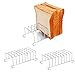 Supporto Pane,Qiundar 3 Pcs Griglia Pane Tostato in Acciaio Inox Toast Rack Toast Porta Pane per Cucina Ristoranti Feste Raffreddare Il Pane