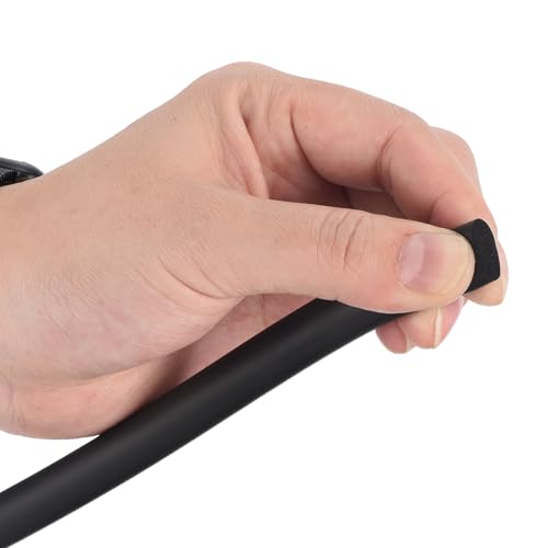 Image of uxcell Foam Tubing for Handle Grip Support,10mm(3 /8 inch) ID 20mm(0.79 inch) OD 0.3 Meter /1ft Length Black