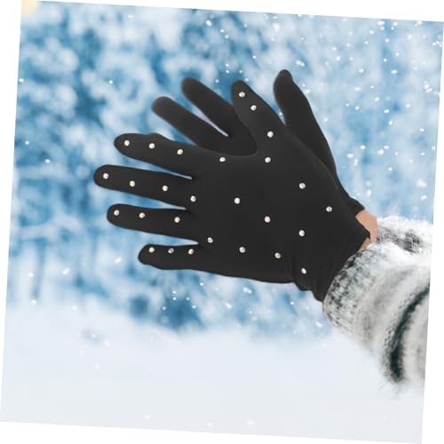 Decorative Stage Gloves for Girls Figure Skating Dance Gloves Breathable Comfortable Party Performance4