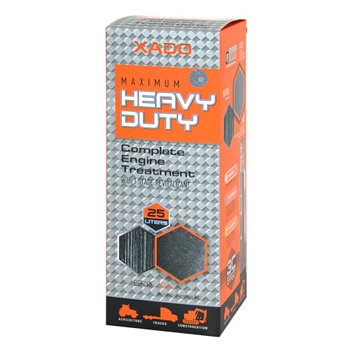 XADO Aditivo para aceite de motor resistente, acondicionador de metal con revitalizante para camiones y maquinaria de construcción, aditivo diésel antidesgaste para motores de alto rendimiento